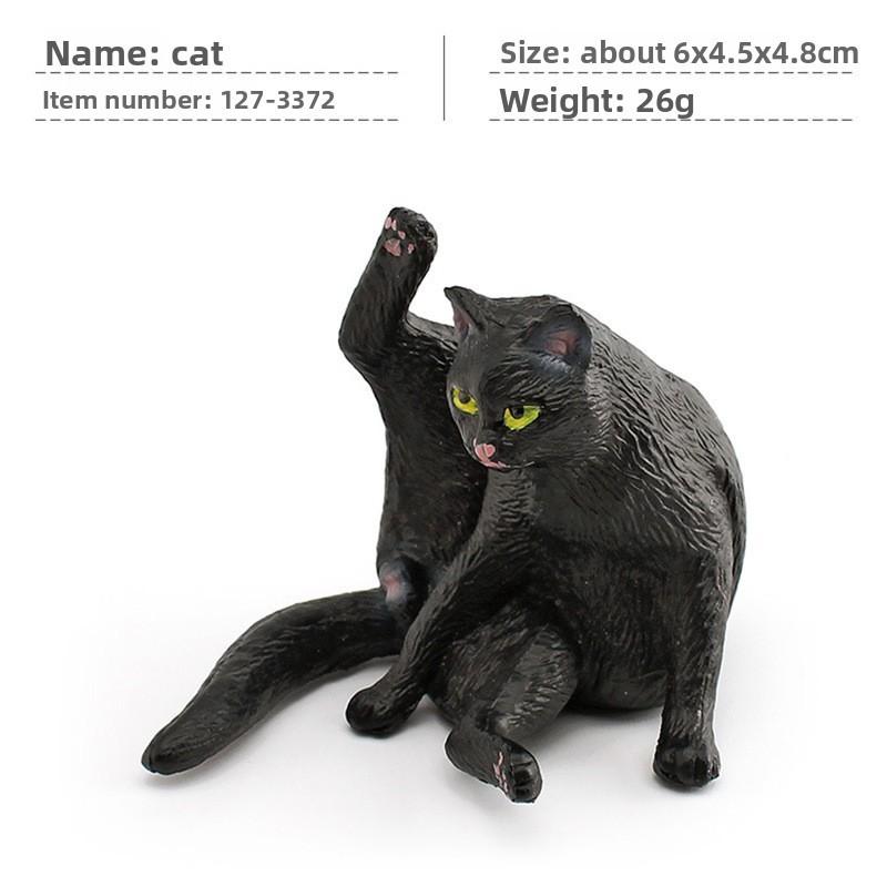 Cat Cartoon Pvc Sculpture With Realistic Form For Home Display Gift Childrens