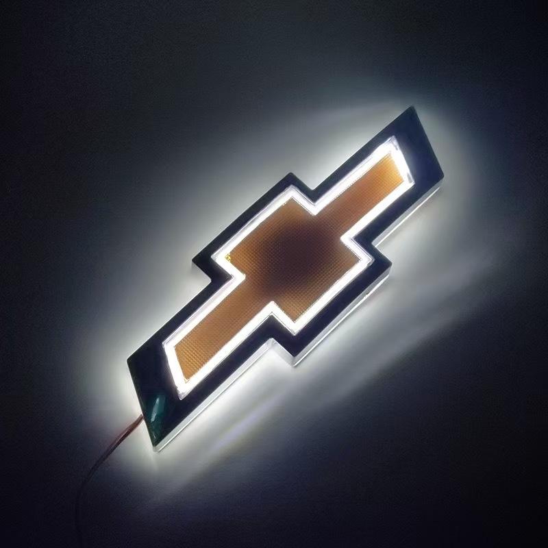 LED Chevrolet Car Emblem Trunk Tail Logo Light Badge Lamp Compatible for Chevrolet Cruze Malibu Cavalier Monza Sail Trax Equinox