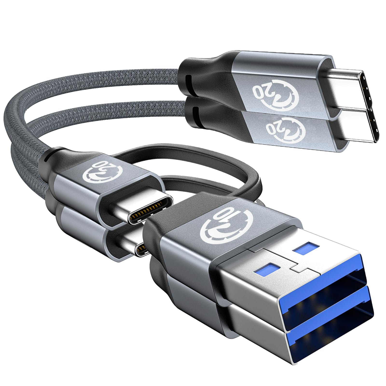 

UseBean 240W USB C Cable of PD Ultra Fast USB Gen 2 20Gbps Data Video Type to Type C Cable Compatible with iPhone MacBook iPad Galaxy and Other Type C серый