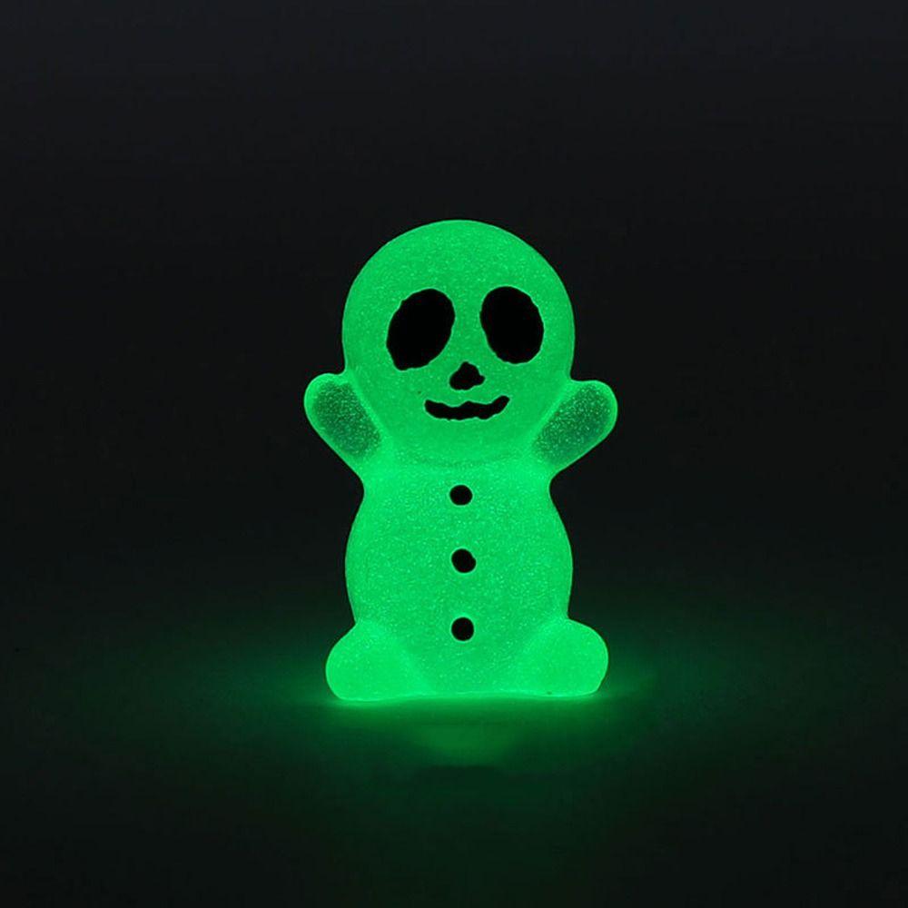 8pcs Glowing in Dark Halloween Luminous Ghost Figurines  Ghost Festival Decor