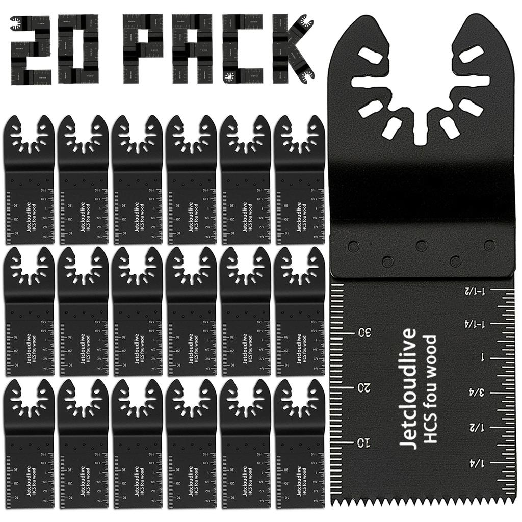 Oscillating Saw Blades Fast Fit Mixed Blades Oscillating Saw Blade Kit Multitool Blades for Metal, Wood, Plastic, MDF & More