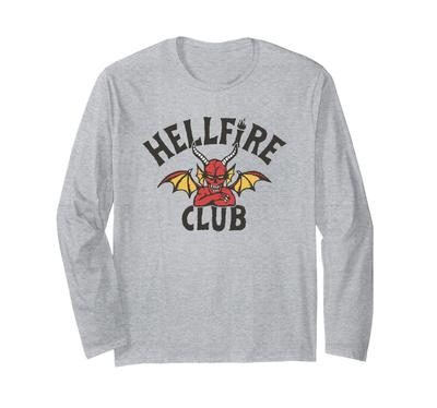 Stranger Things Hellfire Club Demon Logo Long Sleeve T-Shirt