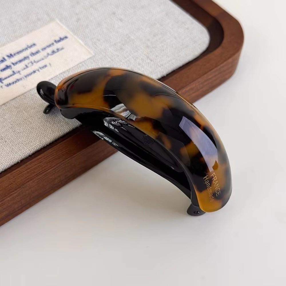 Simple Temperament High Ponytail Buckle Clip Acetate Twist Hair Clips  Women Girls Gift