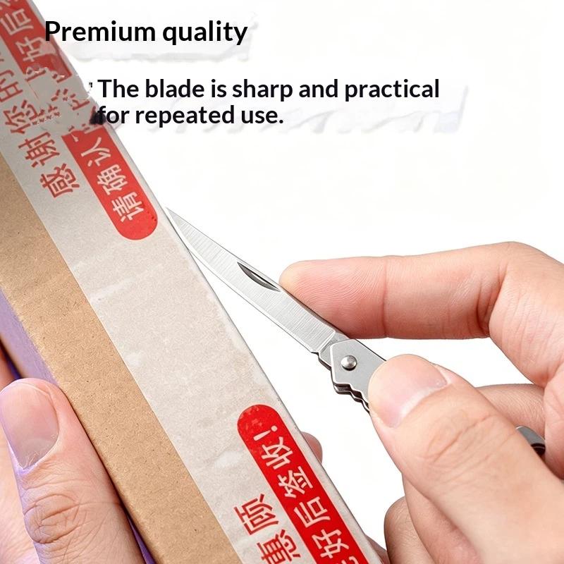 1Pcs Mini Emergency Disassembly And Delivery Knife 4-In-1 Multifunctional Portable Keychain Small Knife Pendant Bottle Opener