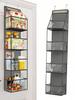 1pc 4 Layer Over The Door Hanging Organizer,Cosmetics Wall Hanging Storage Organizer,Large Capacity Mesh Holder With Clear Pockets Hanging Storage Bag