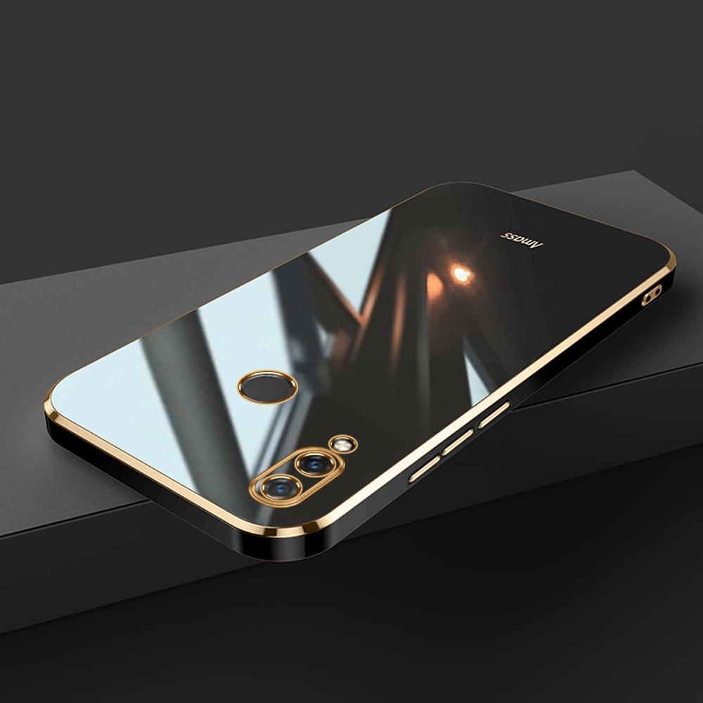 For Huawei nova 3 Case Luxury Square Plating Huawei nova 3i 4 4e nova5 5i 5iPro Phone Case ShockProof Silicone Back Cover Fundas