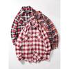 Retro Casual Brushed Long Sleeve Export Plaid Shirt