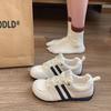Color matching retro women's new summer mesh lightweight and versatile flat-bottomed sports shoes