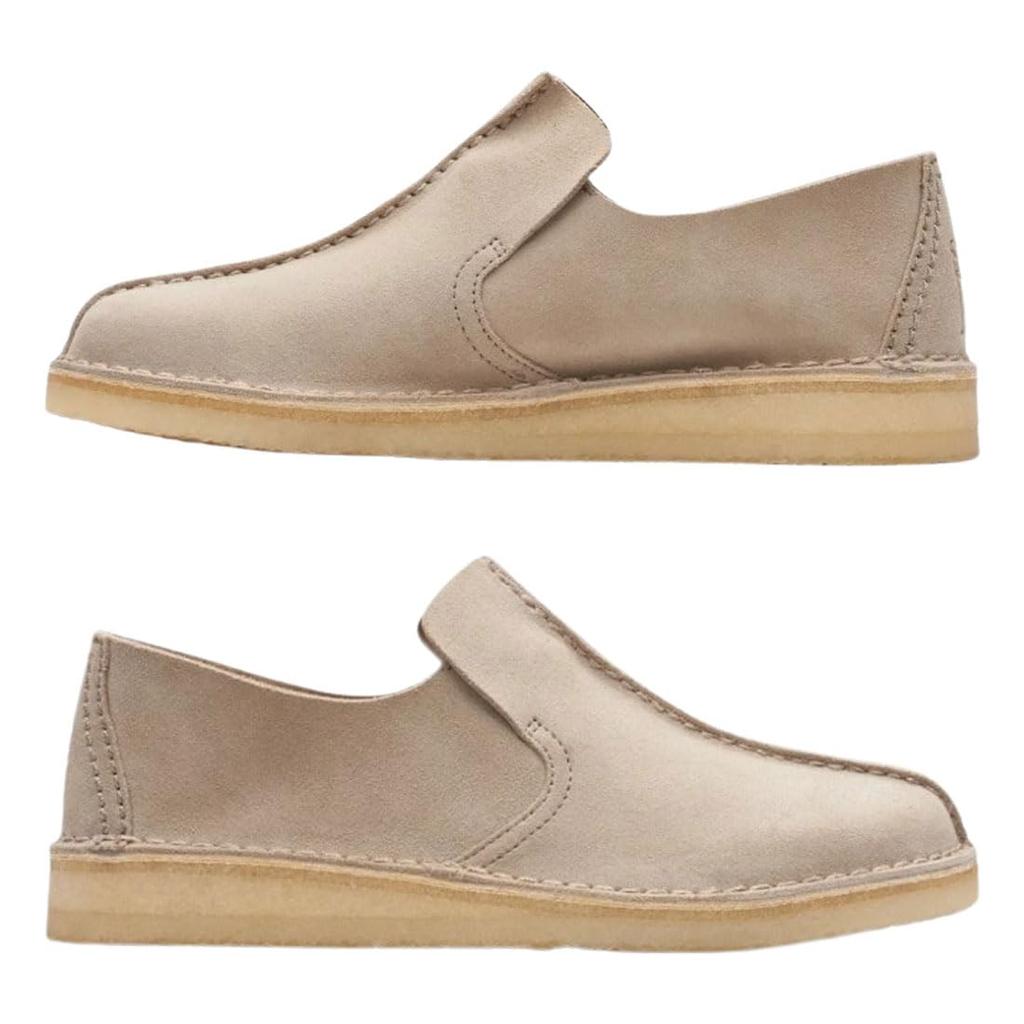 Shoes Loafers Desert Mosier Beige Suede Casual Desert Mosier 26175684 [Clarks] Slip-on Men's Sand_Suede UK8(26.0cm)
