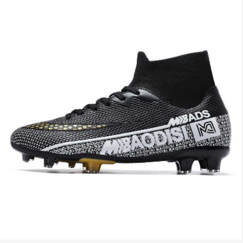 Nowe buty piłkarskie wysokie męskie młodzieżowe buty z długimi korkami Mundial buty sportowe dla studentów