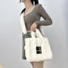 Womens Large Capacity Handbag Female Plush Messenger Bag Shoulder Crossbody Bag