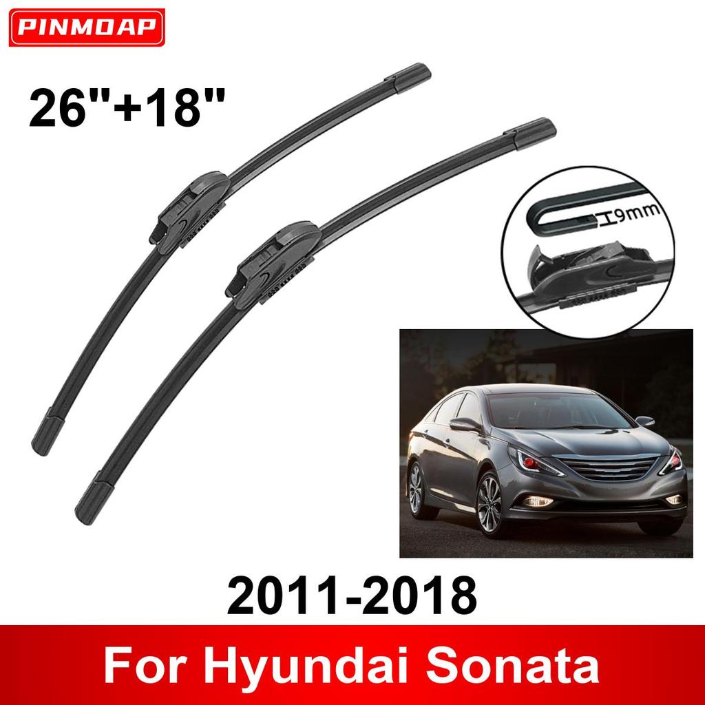 Автомобильный стеклоочиститель для Hyundai Sonata 2011-2018 26" + 18" Передние и задние щетки стеклоочистителя щетки резаки аксессуары 2011