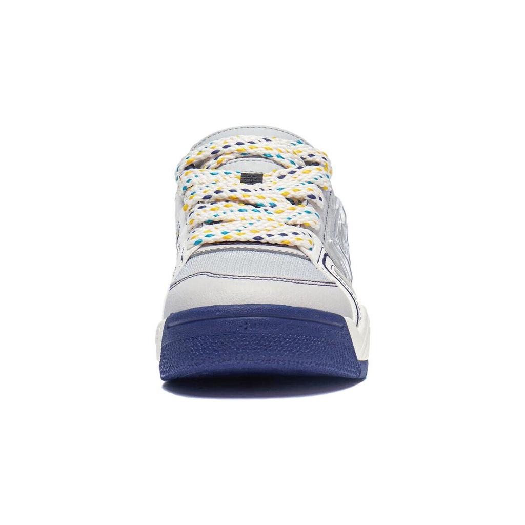 Li-Ning Kids Ollie Pro 1.0 Cloud Rebound Durable Lightweight Non-Slip Low-Top Skate Shoes Kids Sneakers Gray YKCT092-5
