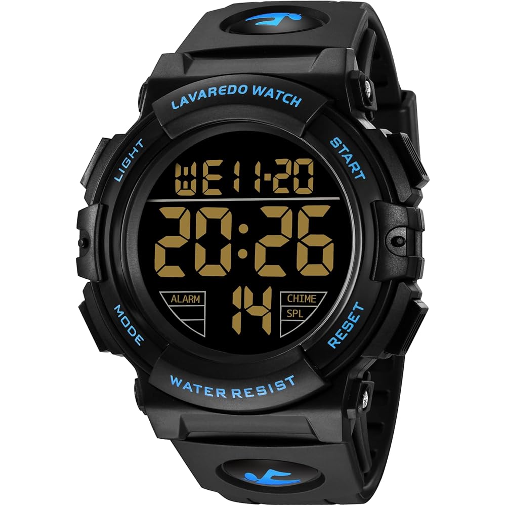 

Men s Digital Sports Watch 50m Waterproof Date Day Alarm LED Display Multi-Function Outdoor Watch