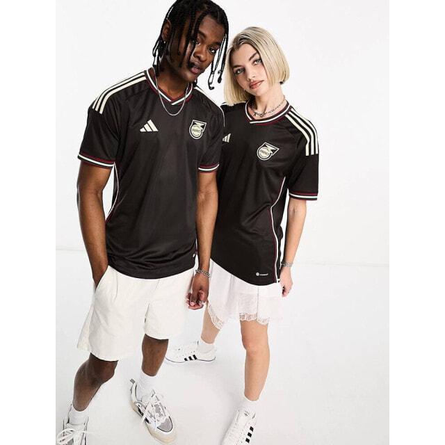

Коричневая выездная футболка унисекс adidas Football Jamaica