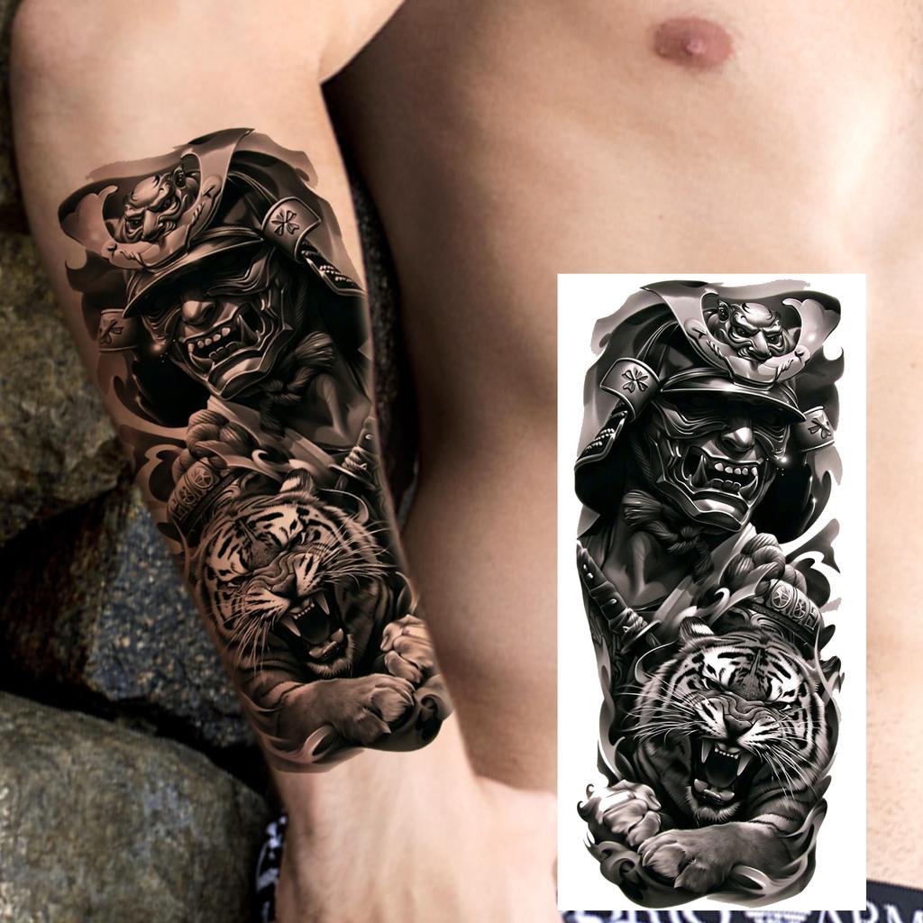 1 Sheet Fashion Dragon Temporary Tattoos For Men Adults Women Forearm Arm Leg Waist Tattoo Sleeve Sticker Disposable Decoration