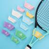 Wall Mounted Tennis Racket Wall Rack Self-adhesive Plastic Badminton Rackets Holder Punch-Free Durable