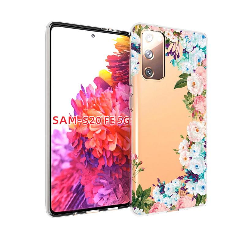Buy Flower Print Slim Soft Silicone Clear Tpu Case Cover Samsung Galaxy S Fe S Ultra 1s A51 1 Note Ultra 5g At Affordable Prices Free Shipping Real Reviews With