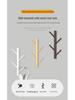 New Solid Wood Punch-Free Wall-Mounted Coat Rack & Clothes Hanger with Creative Behind-the-Door Hooks for Bedroom & Living Room