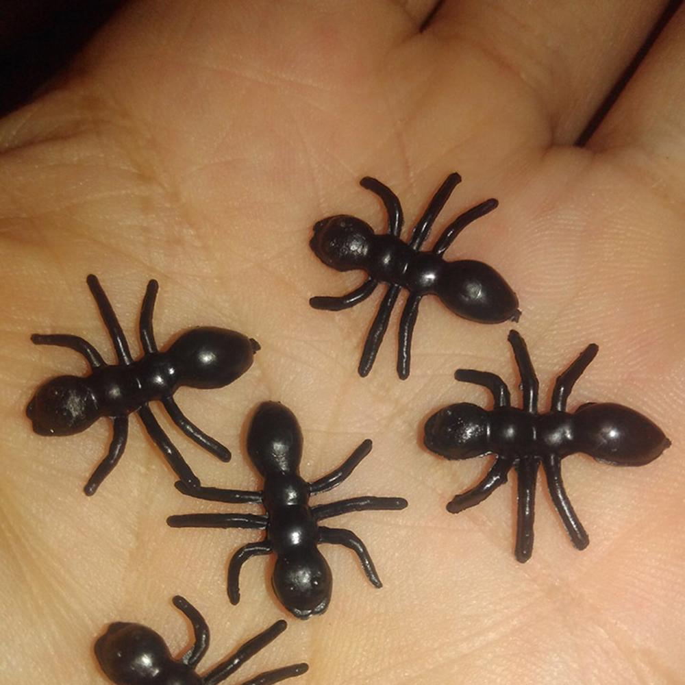 100 шт. пластиковая имитация насекомых мини-фигурка муравьев игрушка шутка игрушки — фото 7