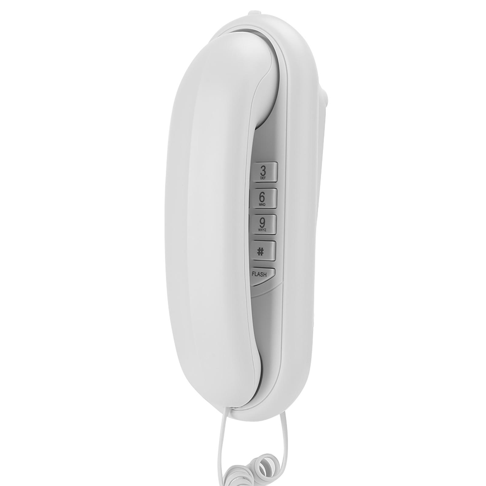 

Стол Настенный Телефон двойного назначения Гостиничный Телефон Ванная Комната Офис Настенный Семейный Стационарный Белый