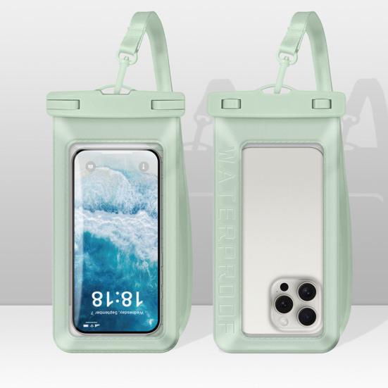 Waterproof Phone Pouch with Lanyard Touchscreen Clear Floating Cell Phone Dry Bag Case Protector Beach Kayak Cruise Travel Essentials