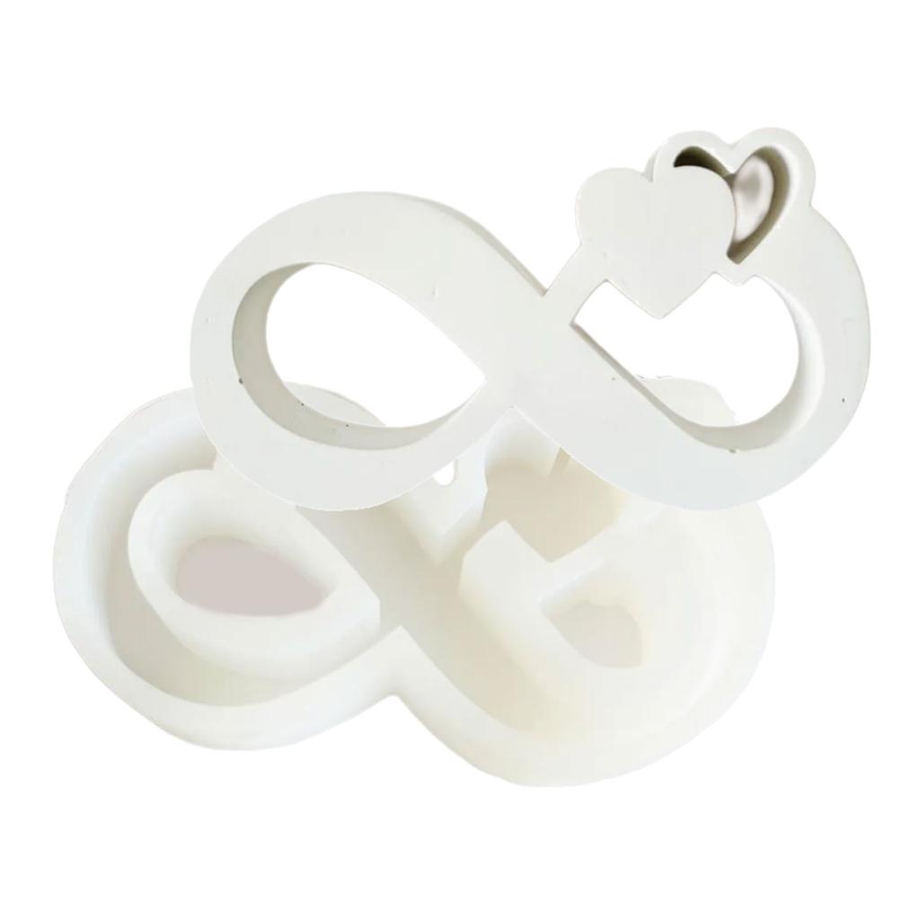 Casting Molds Heart Ribbon Vase Molds Love Ribbon Flower Pot Silicone Molds Concrete Molds for Table Home Decorations