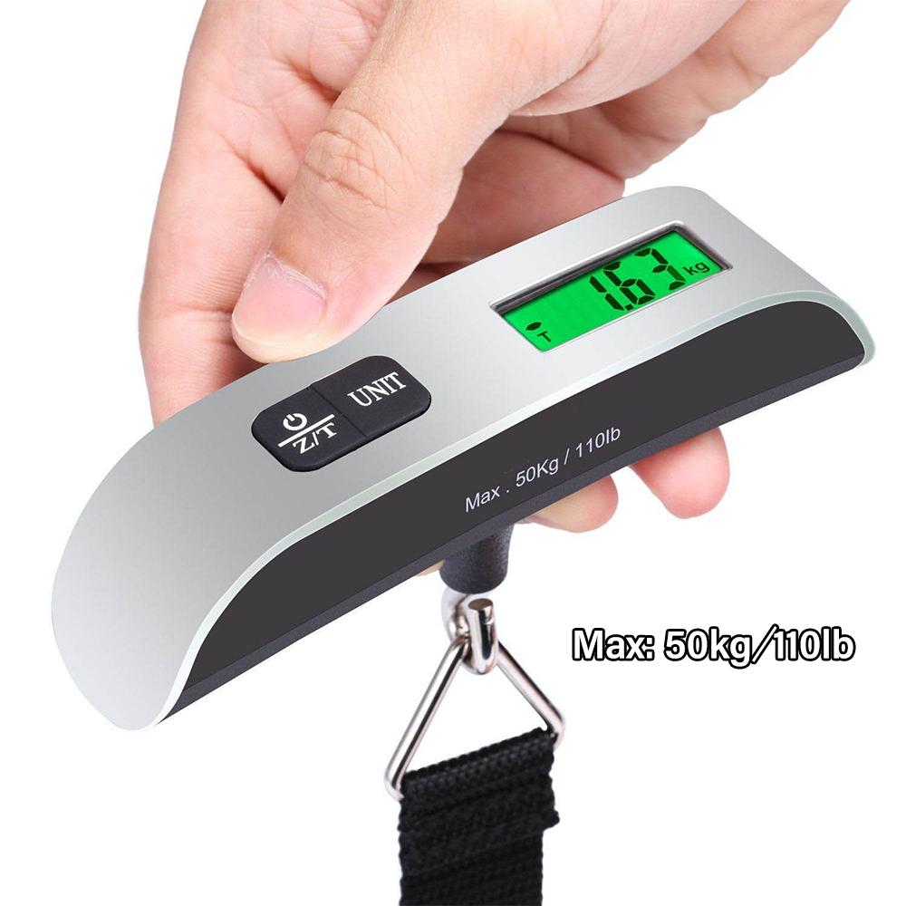 

50kg/110lb Hanging Scale Portable Mini LCD Digital Electronic Scales Suitcase Travel Luggage Weighting Scale Balance Scale 50Kg
