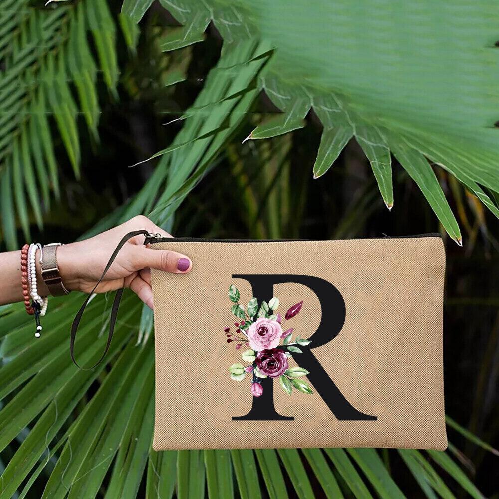 Простой льняной клатч на запястье — фото 18