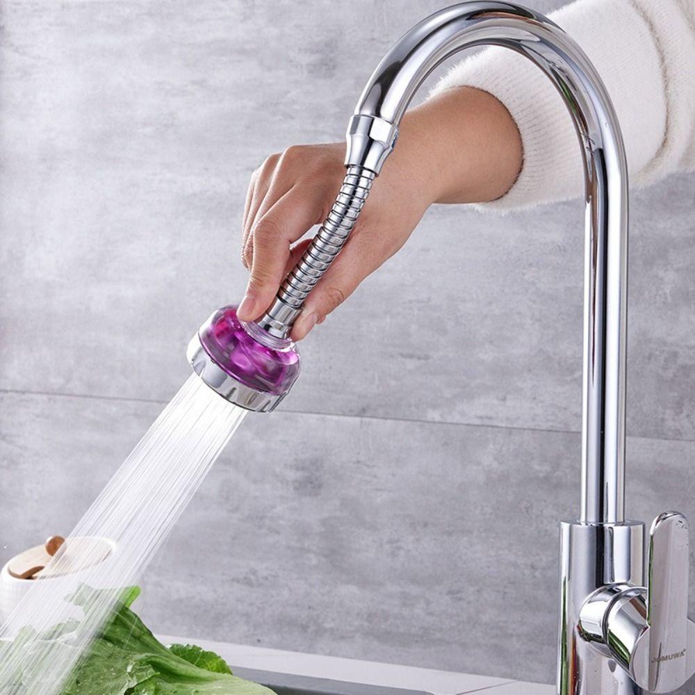 Adjustable Kitchen Faucet 360° Rotation Bath Faucet Connector Durable Splash-Proof Faucet  Kitchen