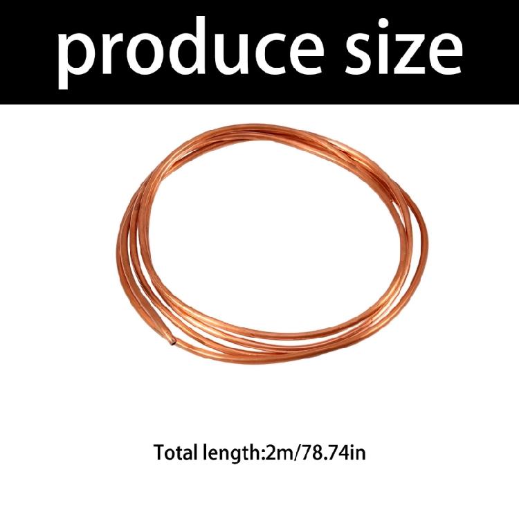 Round Copper Tubing  Refrigeration Copper Tube Soft Coil Pure Copper Pipe For Air Conditioning Installations