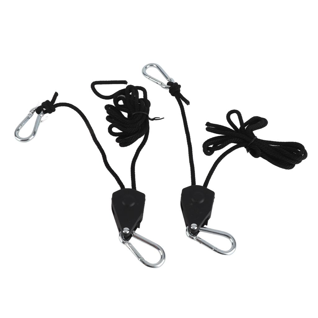 2Pcs Rope Hangers Strong Load Bearing Capacity Lightweight Portable Tent Adjustable Rope Buckle for Outdoor