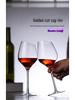 Calice da vino in cristallo stile europeo con accento in noce