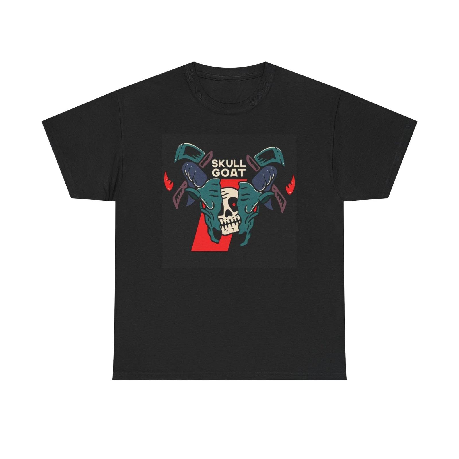 Men s and Women s T-shirts Skull Goat Graphic XS