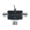 2 Way Manual Coaxial Antenna Switches 1 Input & 2 Outputs 100W 0-50MHz Antenna Switches with OFF/Ground Protection