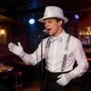 Dance Star Costume for Adults Men Hat Suspenders Bowtie Gloves Rings 80s 90s Stage Outfits Halloween Cosplay Costume