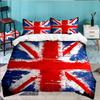 British Flag Artwork 3PCS Bedding set,Ideal for 1pc Duvet Cover And 2pcs Pillowcases Perfect for Fan gift,Ideal for Bedroom, Dormitory