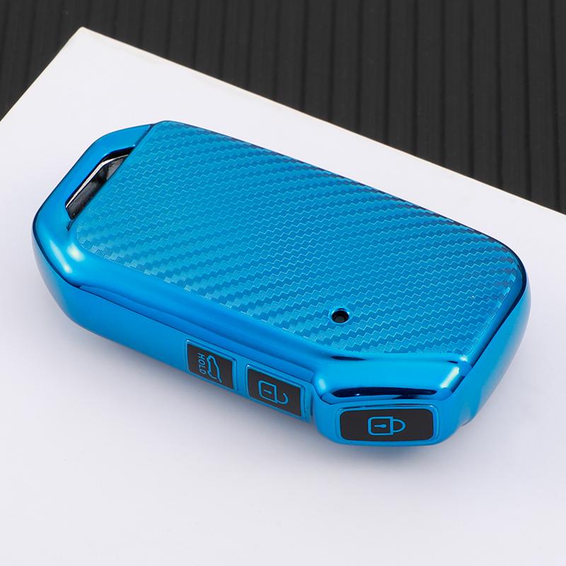 Carbon Fiber TPU Car Smart Key Case FullCover for Kia Ceed Sorento Cerato Forte 2018-2022 Sportage R Stinge Protecto Accessories