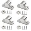 DFsucces 4-Pack Strong Magnetic Latch, Stainless Steel Magnetic Door Catches for Cupboards, Closets, and Cabinets, with Screws (Nickel Color)