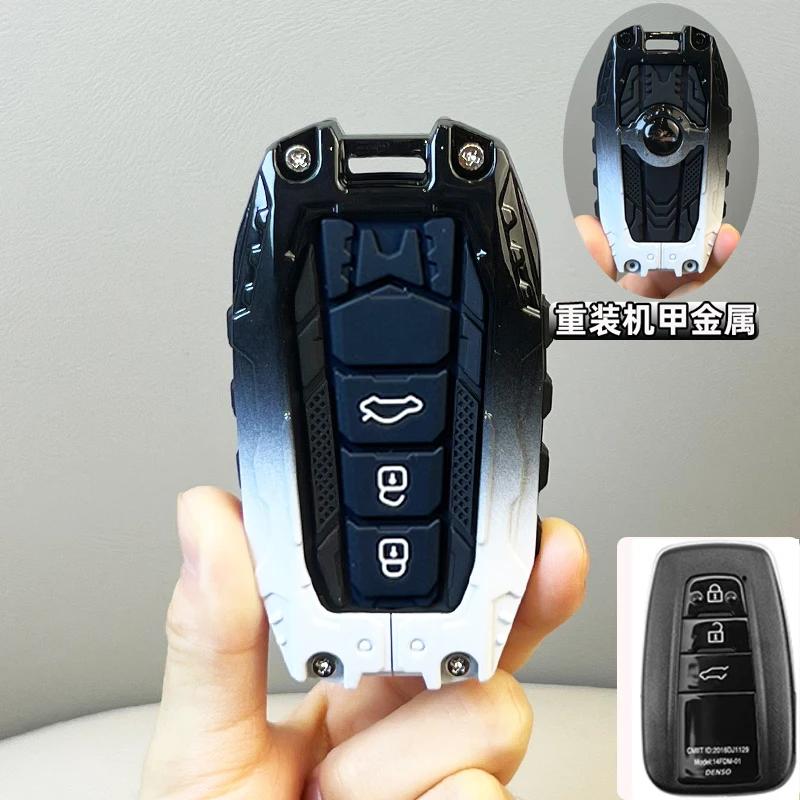 bsqrw5 Car Remote Key Case Cover for Toyota GR RAV4 Crown Hilux Fortuner Corolla SE 2023 Camry Yaris Land Cruiser Prado Venza Accessory