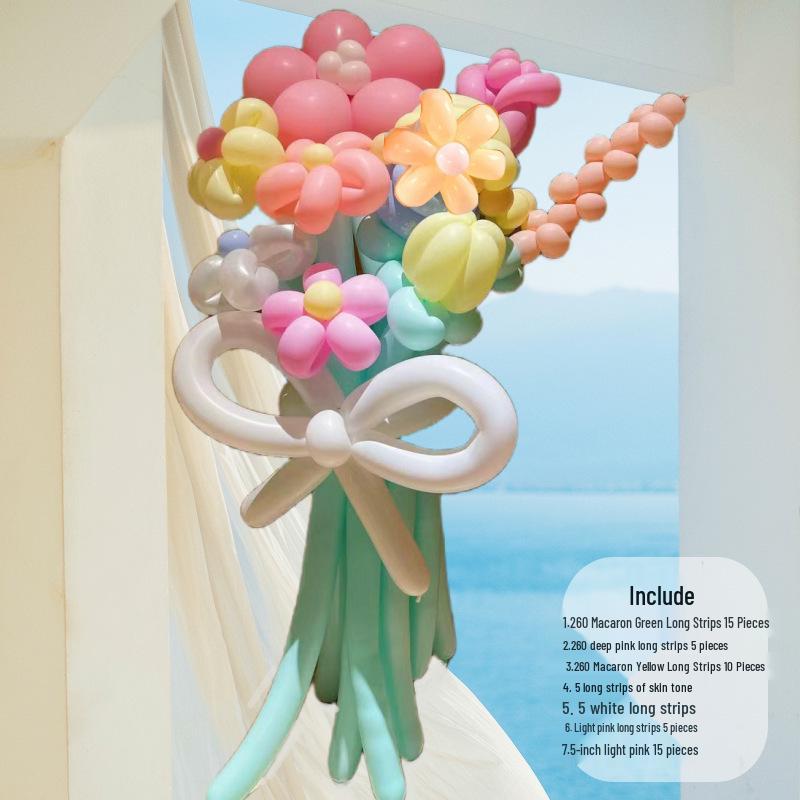 DIY Lily & Sunflower Balloon Kit: Wind Chime & Daisy Weaving