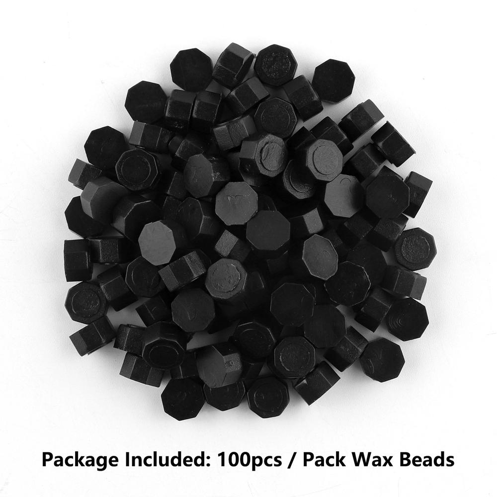 100pcs Wax Seal Beads - 24 Colors Sealing Wax Beads for Making Wax Seals, Decor for Envelope Letter Wedding Invitation