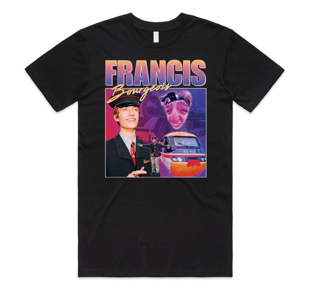 

Francis Bourgeois Homage T-shirt Tee Funny Train Spotting Trainspotter Gift S