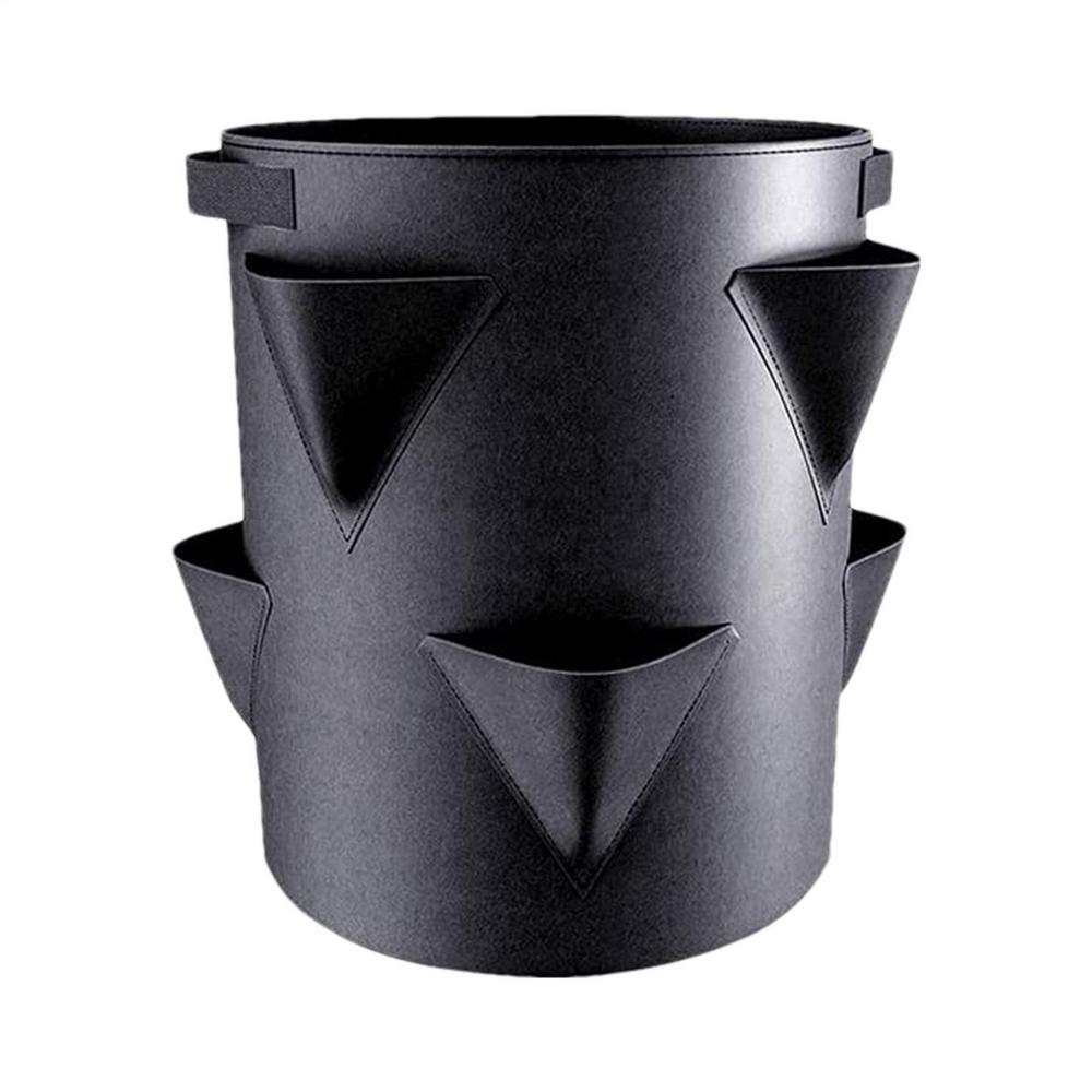 

Spring Strawberry Growing Bag Vegetable Planting Bag Grow Pot Plant 7Gal Grow Bag Garden Terrace Breathable Container Bags