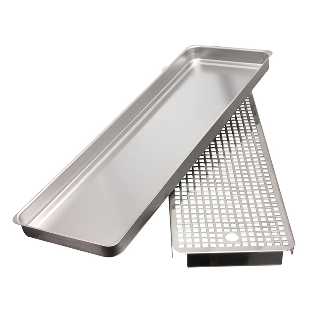 Drip Tray Beverage Serving Receiving Stainless Steel Bar Coffee Tea Filtration
