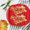 Microwave Bacon Cooking Tray Drainage Design for Fatty Bacon  Sauces PP Material Holiday Kitchen Essential Christmas Halloween