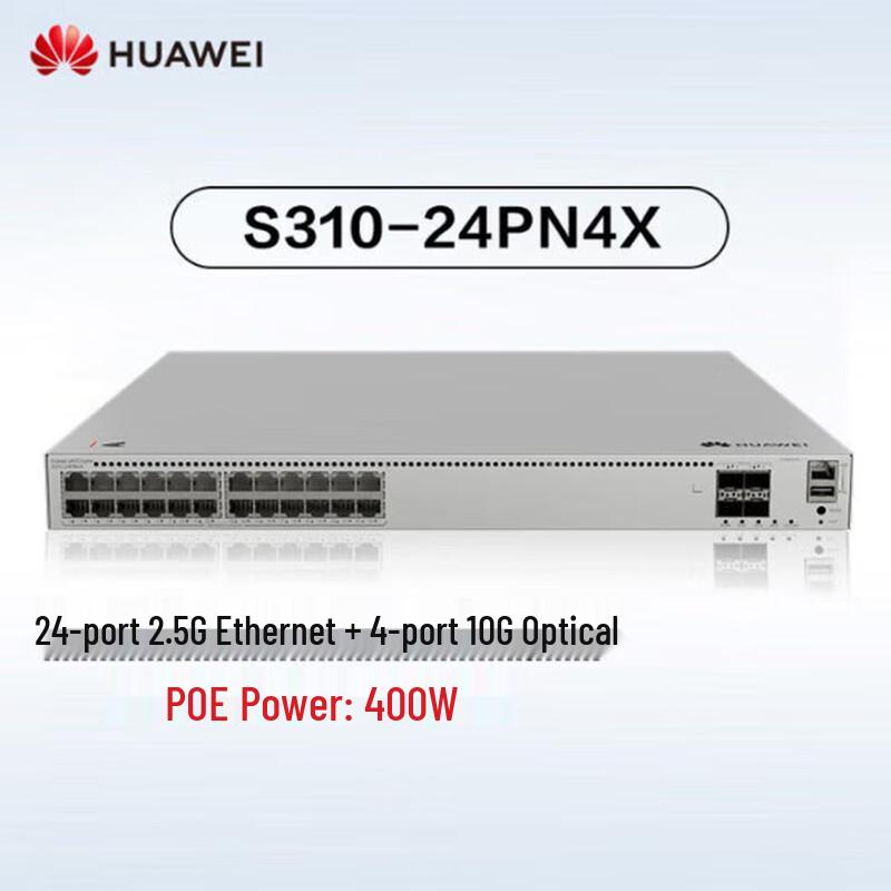 

Huawei KunLun S310-24PN4X 10 Gigabit Managed PoE+ Switch