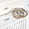 Fei Family Diamond Horseshoe Bracelet: Zodiac-Themed DIY Steel Wire for Couples