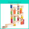 Wooden Childrens Ball Bearing Run Track Building Set For Ages 3 To 6 Educational Toy