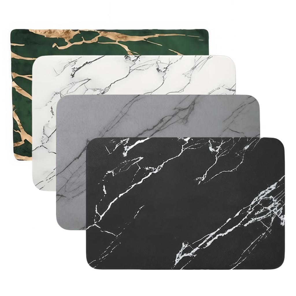 Anti-slip Rubber Bottom Mat Waterproof Quick Dry Floor Mat Diatomite Bath Mat Absorbent PU Mat Anti-Slip Bathroom Mat